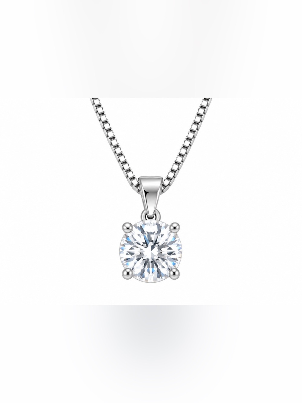 Luxury Moissanite Diamond 2.0 CT Solitaire Pendant